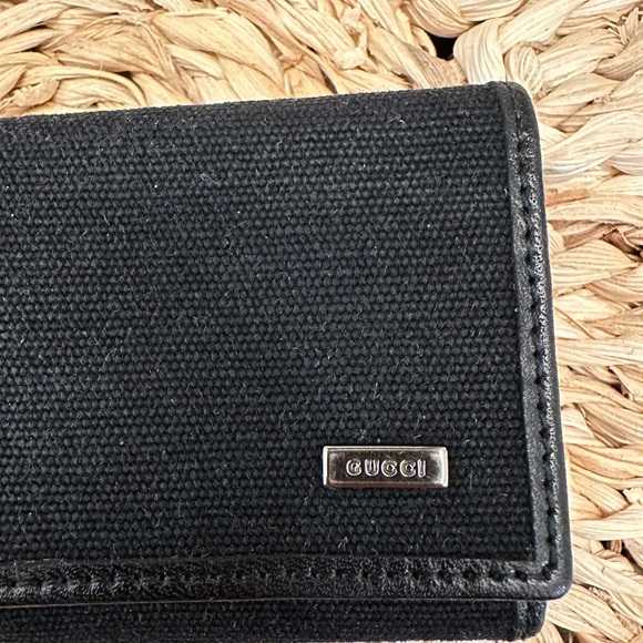 🖤 GUCCI | Black Canvas & Leather 6-Ring Key Holder — Authentic - Picture 3 of 5